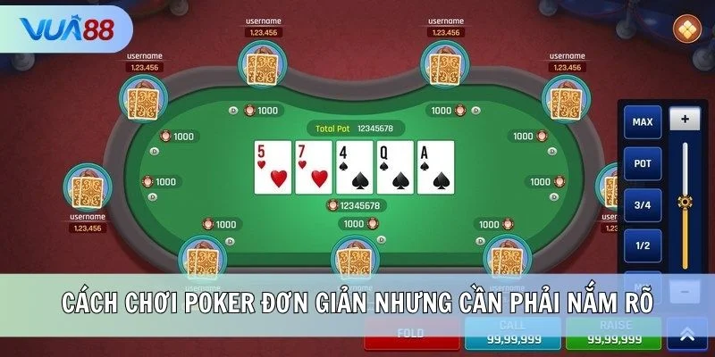 Cách chơi Poker đơn giản nhưng cần phải nắm rõ