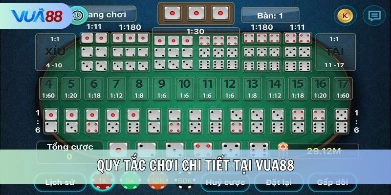 Quy tắc chơi chi tiết tại VUA88